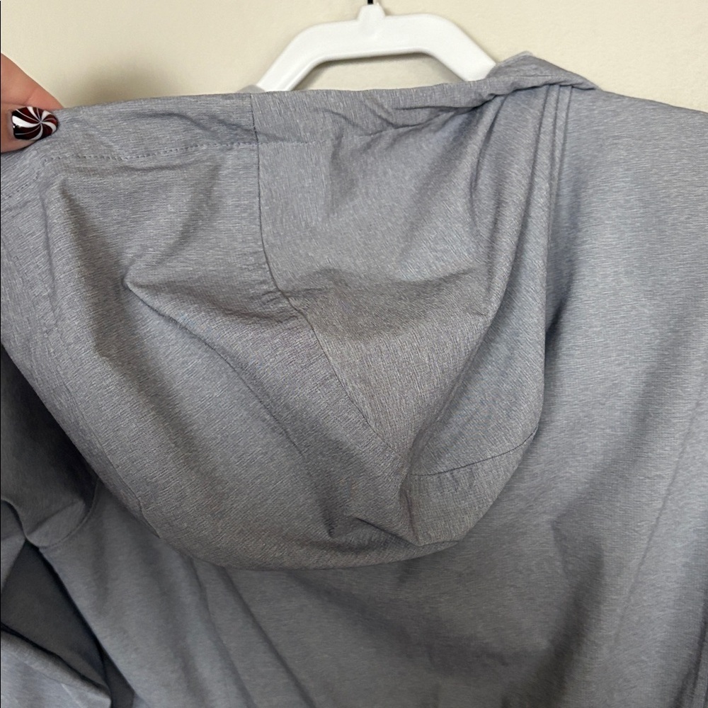 Columbia Women’s Lightweight Hooded Jacket Gray Zip Front Size M - Picture 7 of 8